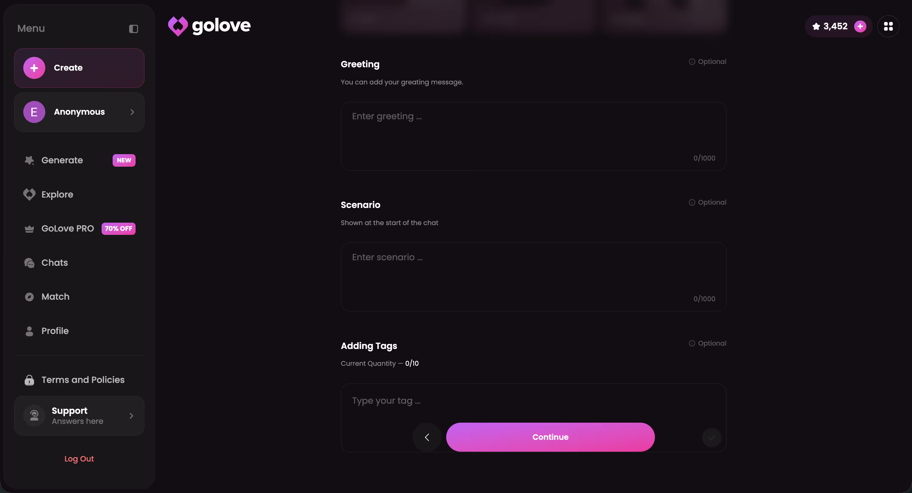 Personality customization